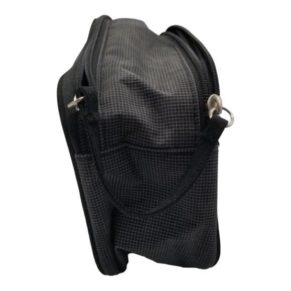 Travel Bag Double Zip Organizer Contents Allegro Mens Velcro Strip Enclosure - Picture 4 of 9